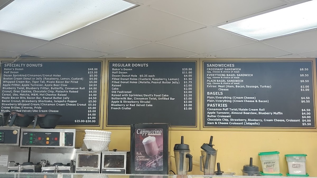 Chuck's Donuts Menu - Image 1
