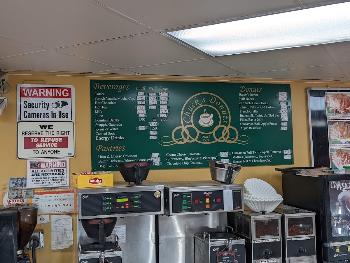 Chuck's Donuts Menu - Image 4
